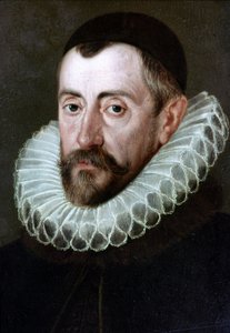Sir Francis Walsingham (ca. 1532-1590), englischer Politiker (Gemälde von J.de Critz). London National Portrait Gallery von John de Critz