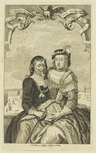 Doppelporträt von Corfitz Ulfeldt und seiner Frau Leonora Christina, 1754