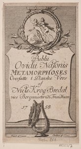 Titelblatt "Publii Ovidii Nasonis Metamorphoses"