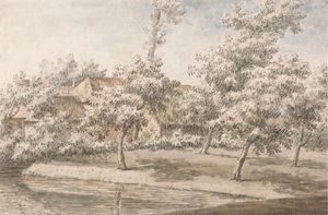 Ein Obstgarten an einem Bach von Jonathan Skelton