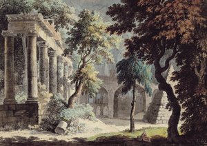 Der Tempel des Saturn (Römische Ruinen)