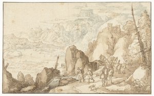 Landschaft mit Reisenden von Joos de Momper (II)