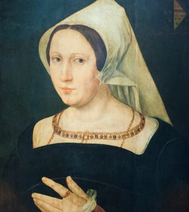Anna van Spangen, Ehefrau von Adriaen van der Goes von Joos van (after) Cleve