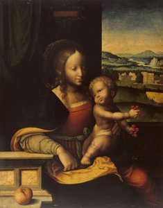 Jungfrau und Kind von Joos van (and workshop) Cleve