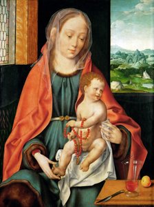 Frühe niederländische Kunst: Die Jungfrau und das Kind von Joos van Cleve