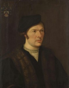 Porträt eines Mannes, möglicherweise Nicasius Hanneman von Joos van Cleve