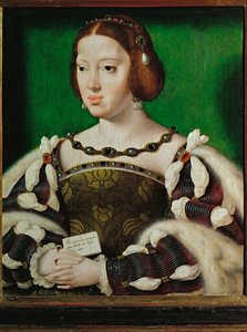 Königin Eleonora von Frankreich, Ehefrau von Franz I. von Frankreich, Tochter von Philipp dem Schönen, Schwester von Kaiser Karl V. von Joos van Cleve