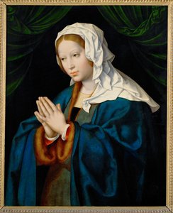 Die Jungfrau Maria beim Gebet von Joos van Cleve