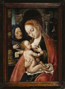 Die Heilige Familie, ca. 1523-1530 von Joos van Cleve Circle of .
