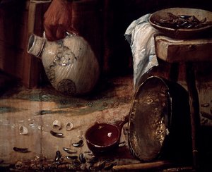 Frühling oder Mittagessen mit Muscheln (Detail)