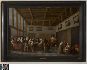 Die Verteilung an die Armen von Joost Cornelisz Droochsloot