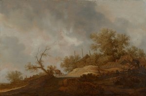 Landschaft am Rande eines Dorfes von Joost de Volder