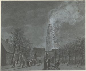 Brand im Kirchturm von Amersfoort