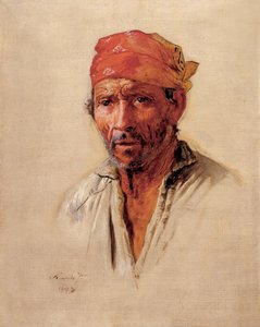 Studie des Kopfes eines Caipira von José Ferraz de Almeida Júnior