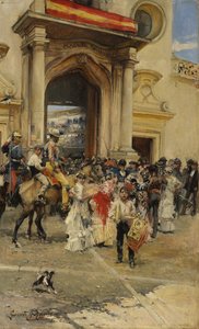 Vor der Stierkampfarena, ca. 1880