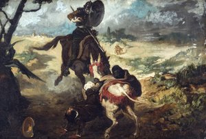 Szene aus Don Quijote de la Mancha von José Jiménez Aranda