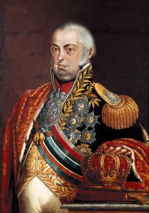 Porträt von Joao VI von Portugal, genannt der Milde (1767-1826) von José Leandro de Carvalho