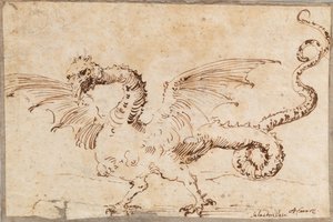 Studie eines Drachen, 1620er Jahre