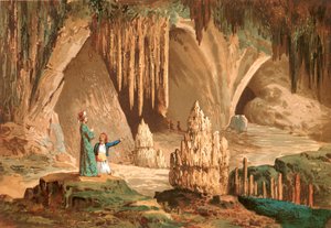 Joseph Pitton de Tournefort besucht die Grotte von Antiparos in Griechenland