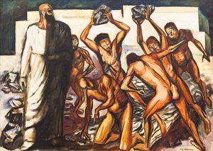 Das Martyrium des heiligen Stephanus von José Clemente Orozco
