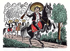 Romero Macario - Die Mexikanische Revolution (1910-1920), Holzschnitt von Jose Guadalupe Posada (1852-1913)