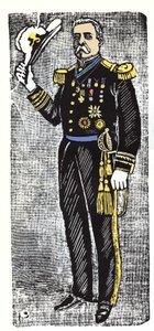 Die Mexikanische Revolution (1910-1920): Porfirio Diaz (1828-1915), Präsident der Republik Mexiko. Holzschnitt von Jose Guadalupe Posada (1852-1913) von José Guadalupe Posada