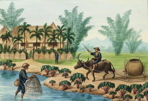 Manila und seine Umgebung: Eine Szene am Pasig-Fluss