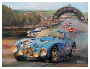Juan Manuel Fangio in Le Mans 1950 Gordini Typ 18S