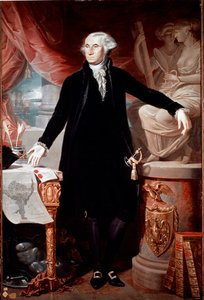 Porträt des Präsidenten der Vereinigten Staaten George Washington (1732-1799) Gemälde von Giuseppe Perovani (1765-1835) Madrid, Academia de San Fernando von José Perovani