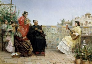 Besuch des Priesters, 19. Jahrhundert