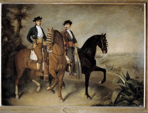 Die zwei Reiter, 19. Jahrhundert von Jose Roldan