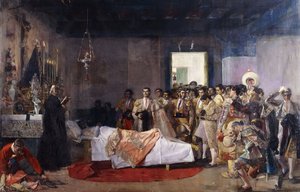 Der Tod des Stierkämpfers; La Muerte del Torero von Jose Villegas Cordero