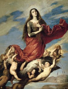 Maria Magdalena wird in den Himmel aufgenommen