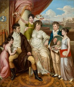 Die Familie des Großhändlers Johann Christian Edler von Bruchmann von Josef Abel