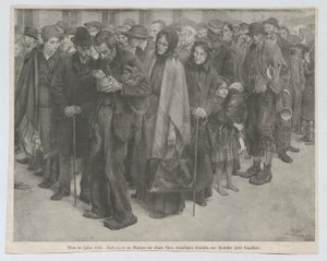 Zeitungsausschnitt (vermutlich aus der "Leipziger Illustrirten Zeitung"): "Wien im Jahre 1918 von Josef Engelhart