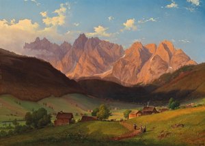 Ein Blick auf den Triglav in Slowenien