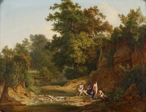 Landschaft mit Badenden