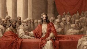 Jesus Pilatus auf dem Richterstuhl