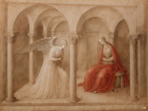 Maria wird von einem Engel die Empfängnis verkündet von Josef Johann Michel