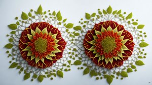 Mandala: Hibiskusblüten-Elemente_01