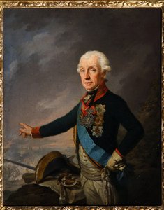 Porträt des Feldmarschalls Generalissimus Prinz Alexander Suworow (1729-1800) von Josef Kreuzinger