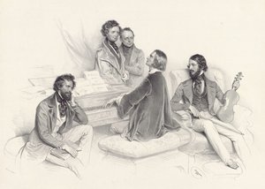 Eine Matinée bei Liszt von Josef Kriehuber