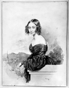 Gräfin Natalia Alexandra von Buxhövden, verheiratet mit K.G. Löwenhielm von Josef Kriehuber