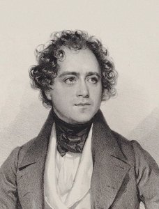 Porträt des Komponisten Johann Vesque von Püttlingen 1803-1883, 1838 von Josef Kriehuber