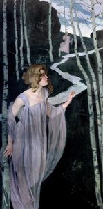 Elf am Bach, 1888-1889 von Josef Maria Auchentaller
