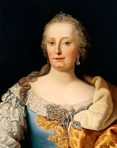 Porträt von Maria Theresia von Österreich von Josef and Mayrhofer Friedrich Kiss