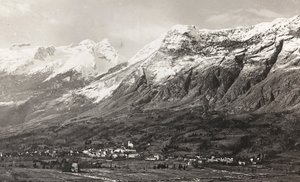 Album "Meine Weltkriegs-Erinnerungen Südwestfront (Kärnten, Italien, Südtirol) 31/03/1915-12/11/1918 - Josef Zohles Wien": Berg Rombon (s/w Foto)