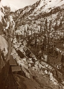 Album "Meine weltkriegs - Erinnerungen Südwestfront (Kärnten, Italien, Südtirol) 31/03/1915-12/11/1918 - Josef Zohles Wien": Militärbaracken von Josef Zohles