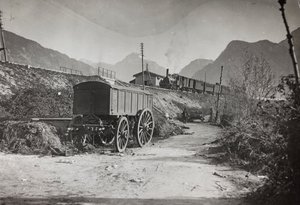 Album "Meine weltkriegs - Erinnerungen Südwestfront (Kärnten, Italien, Südtirol) 31/03/1915-12/11/1918 - Josef Zohles Wien": Eisenbahn Tolmezzo von Josef Zohles