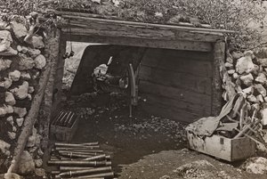 Album "Meine weltkriegs - Erinnerungen Südwestfront (Kärnten, Italien, Südtirol) 31/03/1915-12/11/1918 - Josef Zohles Wien": Militärdepot von Josef Zohles